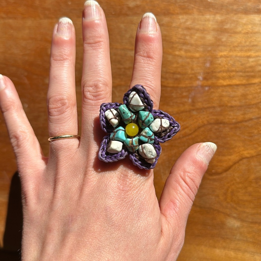 Artisan-made hand woven ring